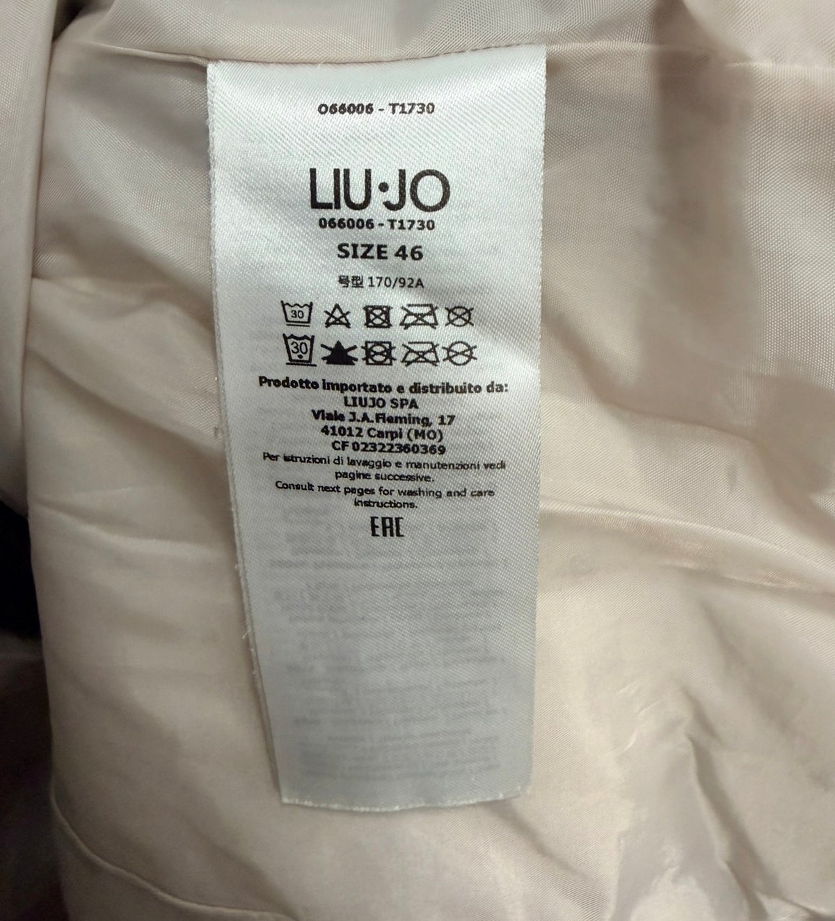 Liu Jo Γυναικείο Puffer Μπουφάν με Κουκούλα – Μαύρο – XL
