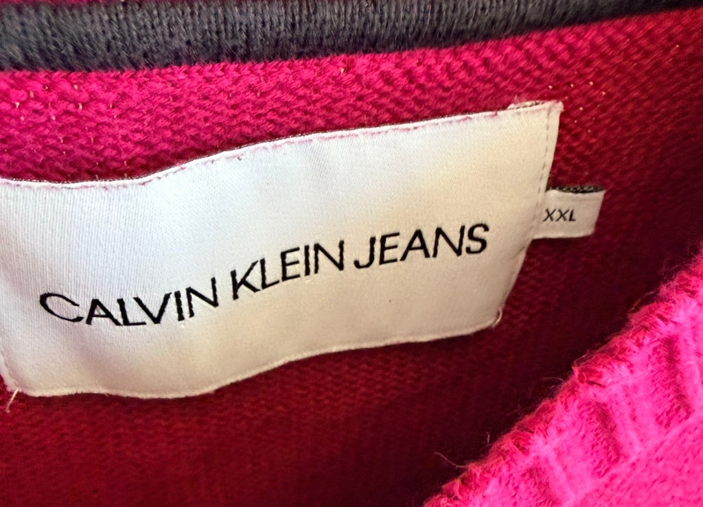 Calvin Klein Jeans Ανδρικό Πλεκτό Πουλόβερ – Φούξια – XXL