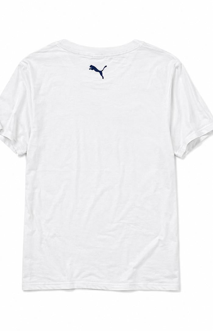 Puma Melbourne Logo T-Shirt – White – XL