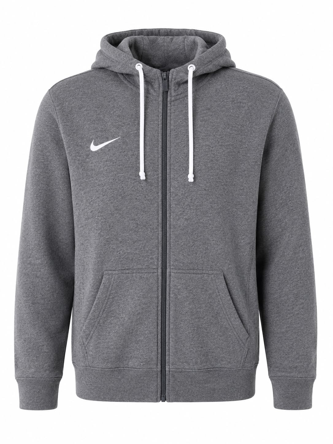 Nike Team Club Full-Zip Hoodie – Grey-L