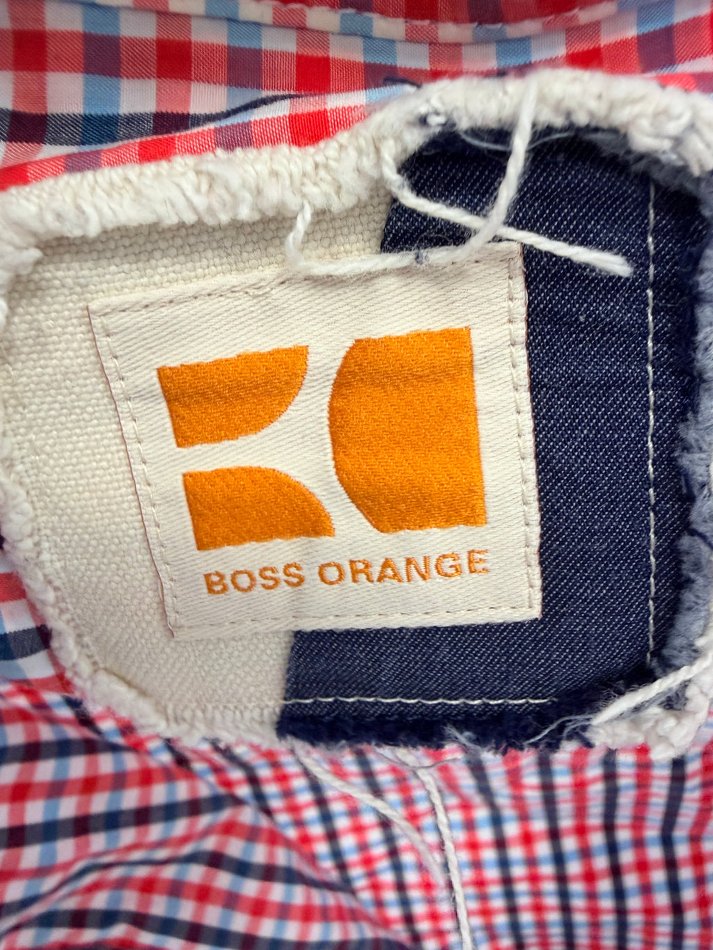 Boss Orange Ανδρικό Καρό Πουκάμισο Κόκκινο/Μπλε-L