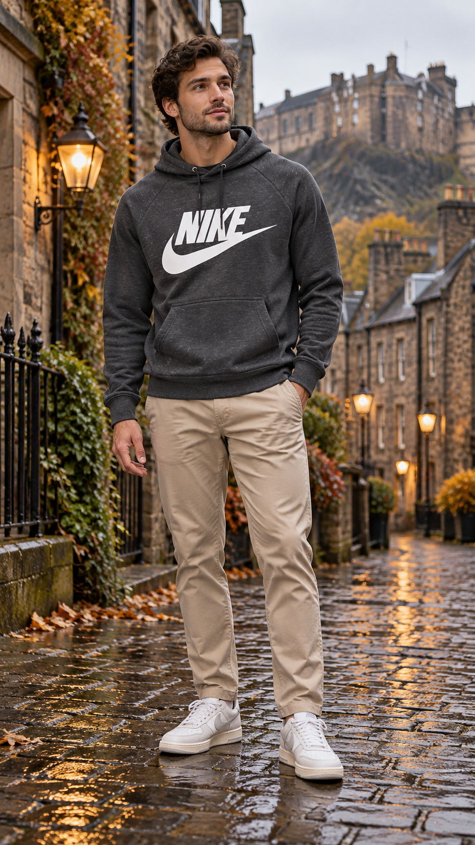 Nike Ανδρικό Φούτερ – Ανθρακί - M