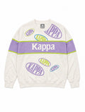 Kappa Φούτερ Μπλούζα – Εκρού / Λιλά – Πολύχρωμο Logo-L