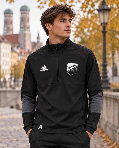 Adidas Ανδρικό Φούτερ Μαύρο - M