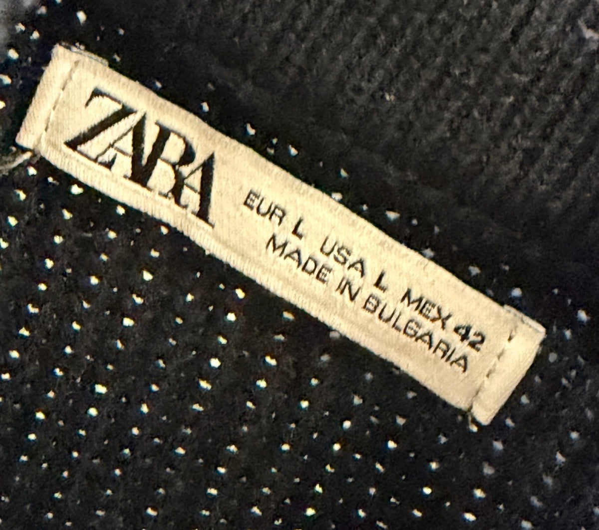 Zara Ανδρικό Πλεκτό Πουλόβερ – Σκούρο Μπλε - L