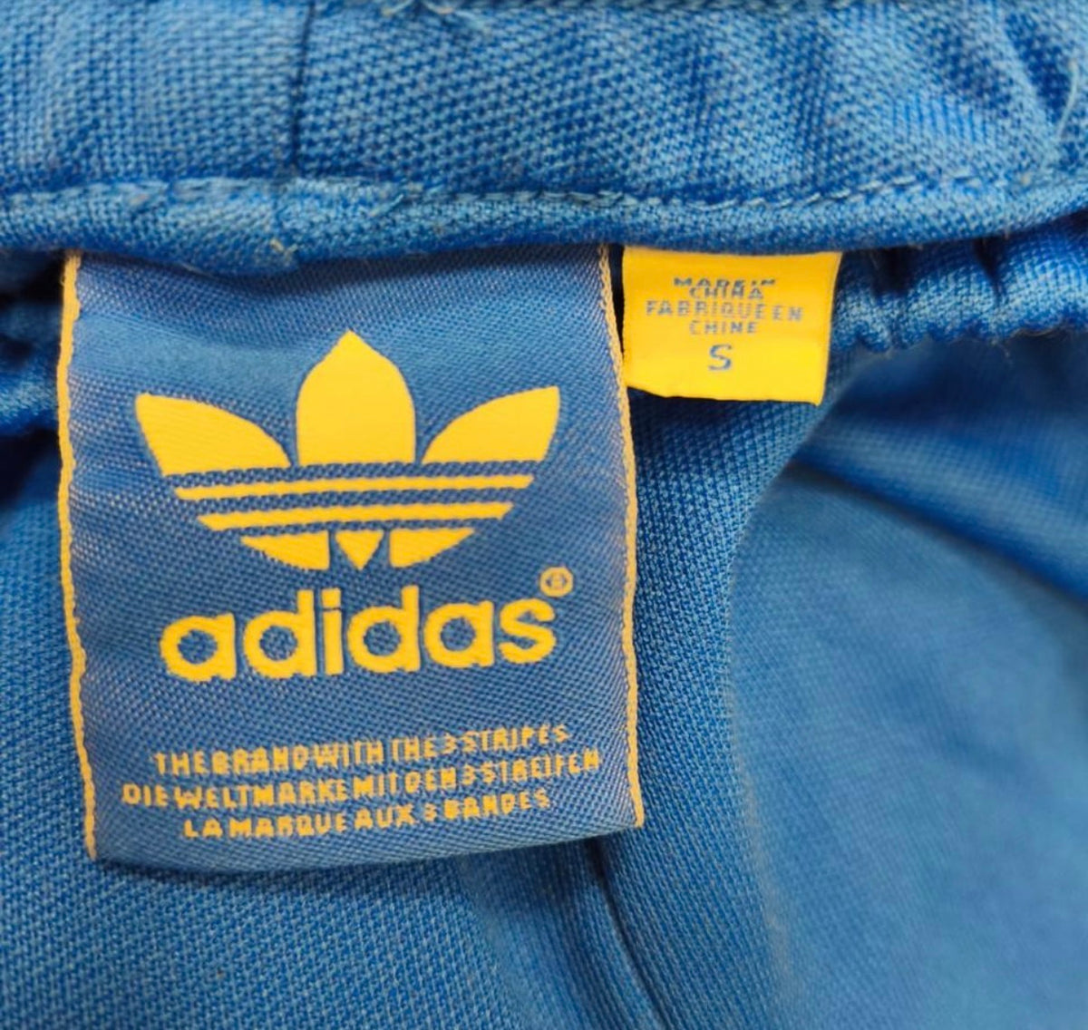 Adidas Ανδρικό Παντελόνι Φόρμας Μπλε - S