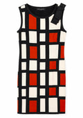 Sandro Ferrone Roma Γυναικείο Φόρεμα Geometric Print Αμάνικο-L