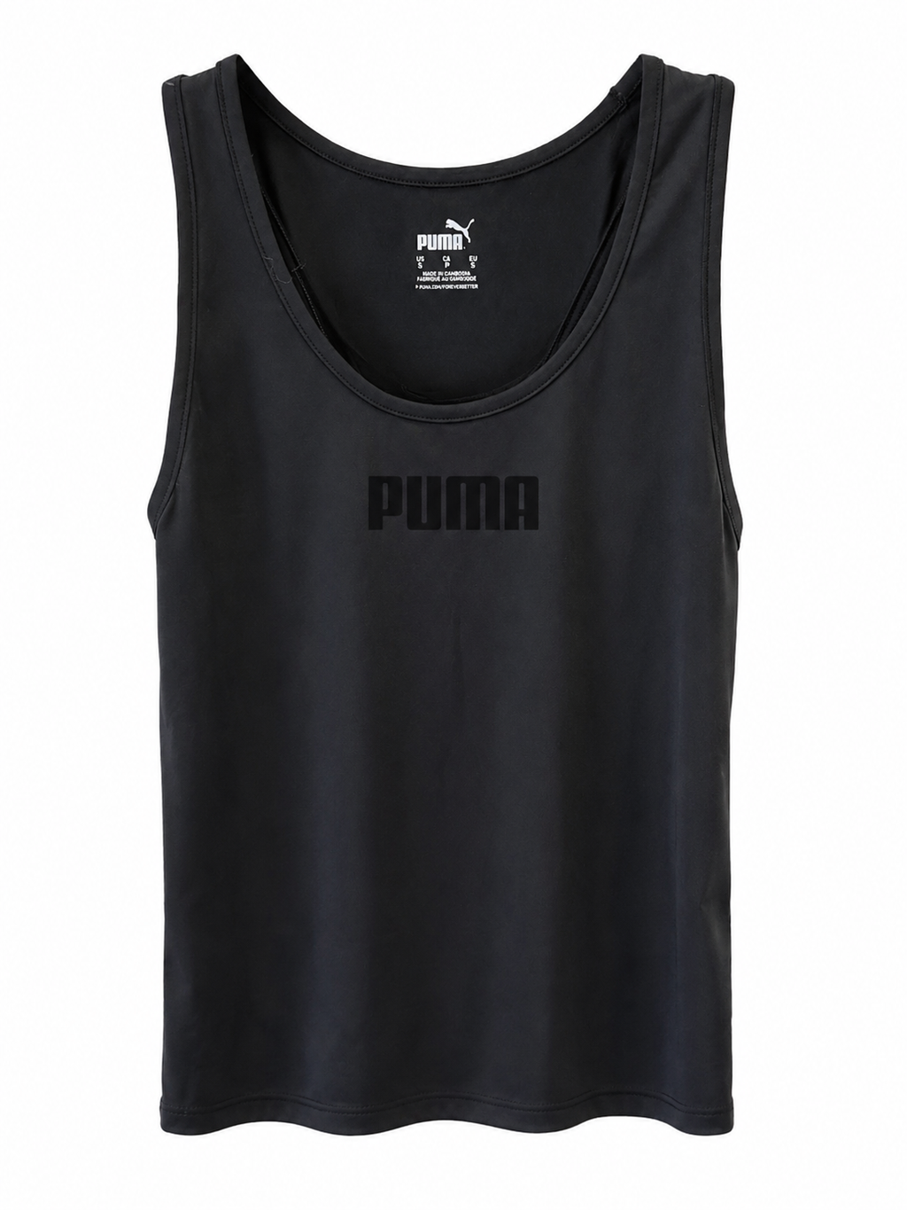 Puma Μαύρο Αθλητικό Tank Top-XL