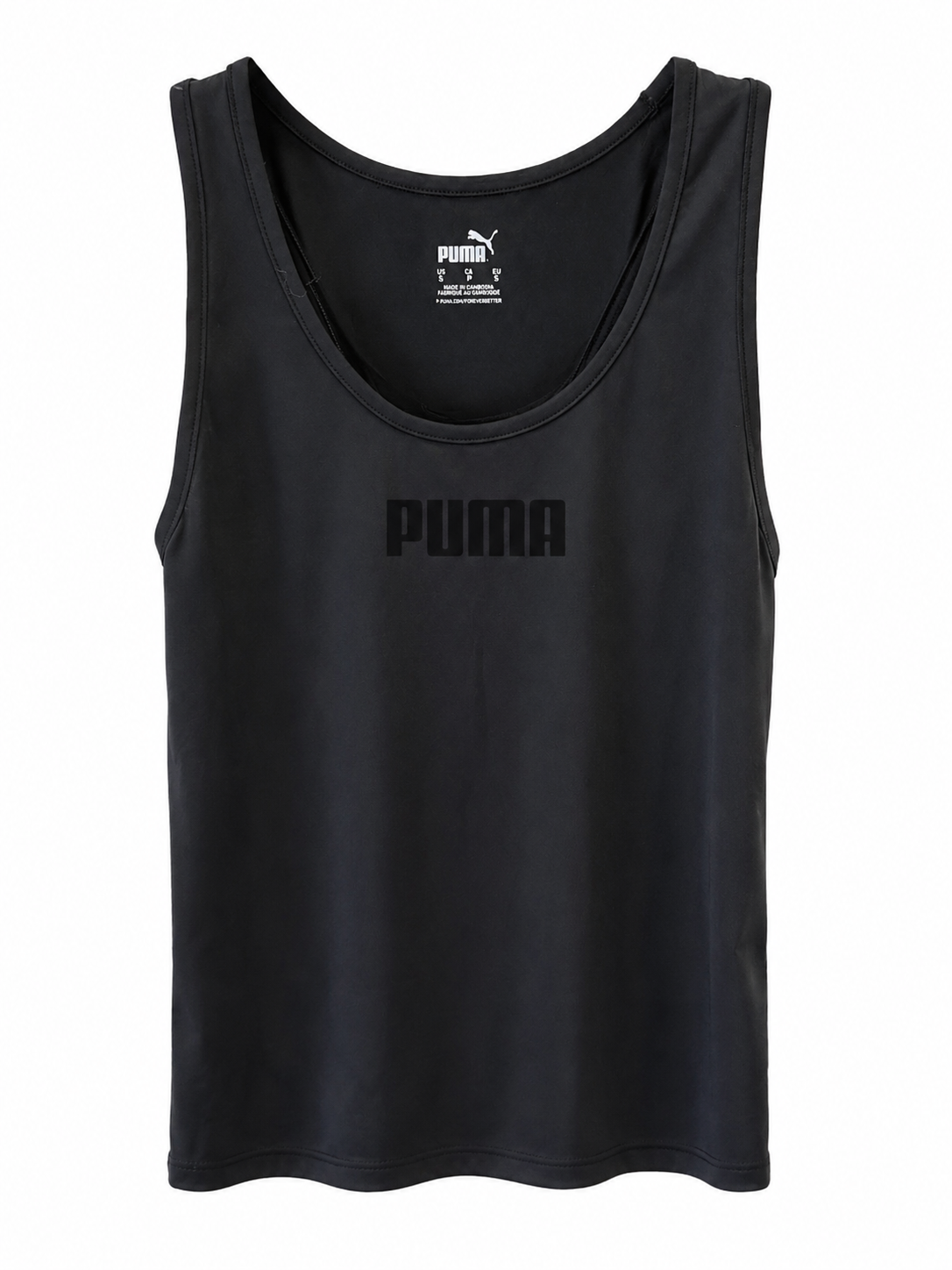 Puma Μαύρο Αθλητικό Tank Top-XL