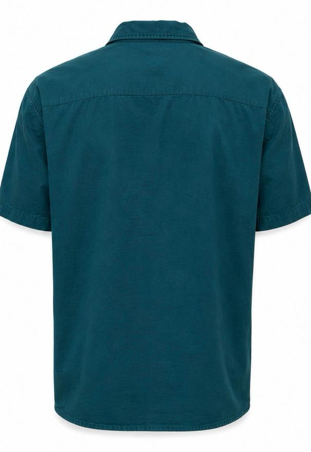 Wrangler Ανδρικό Κοντομάνικο Πουκάμισο Western – Πετρόλ – XL
