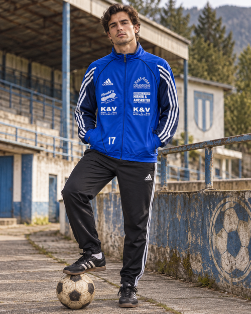Adidas Ανδρική Ζακέτα Μπλε – S