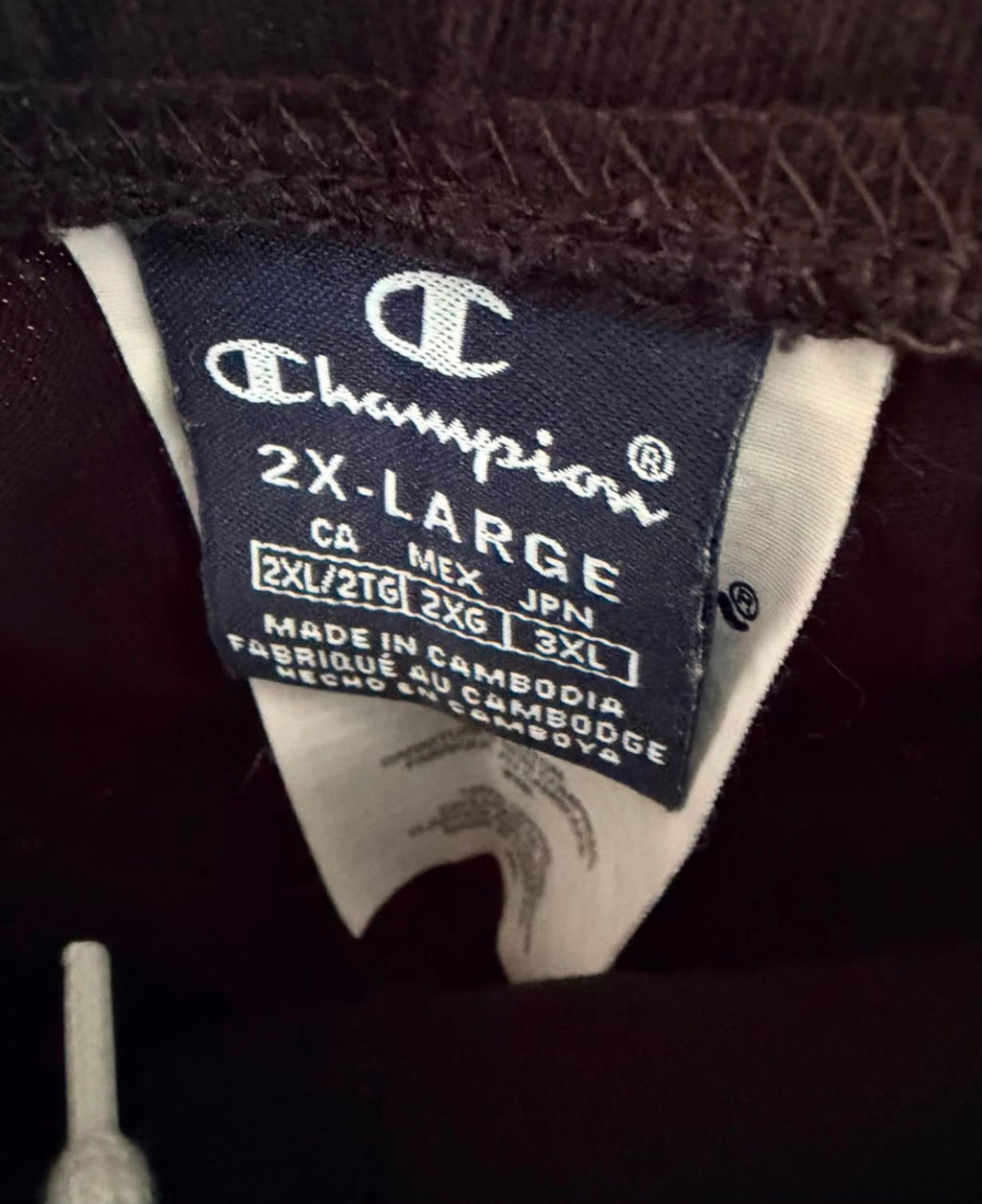 Champion Ανδρικό Παντελόνι Φόρμας Μαύρο-2XL