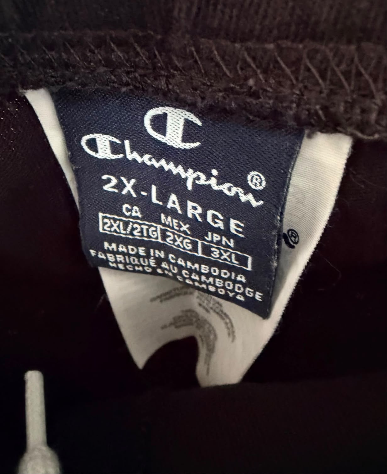 Champion Ανδρικό Παντελόνι Φόρμας Μαύρο-2XL