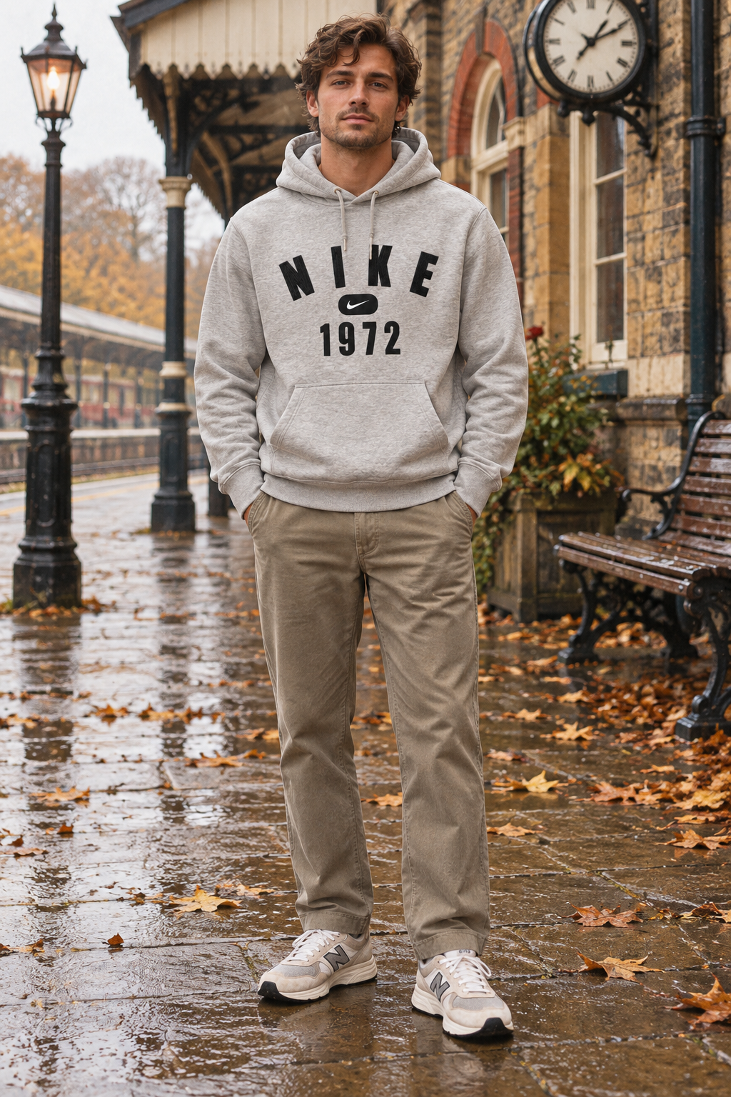 Nike Ανδρικό Φούτερ – Γκρι - M