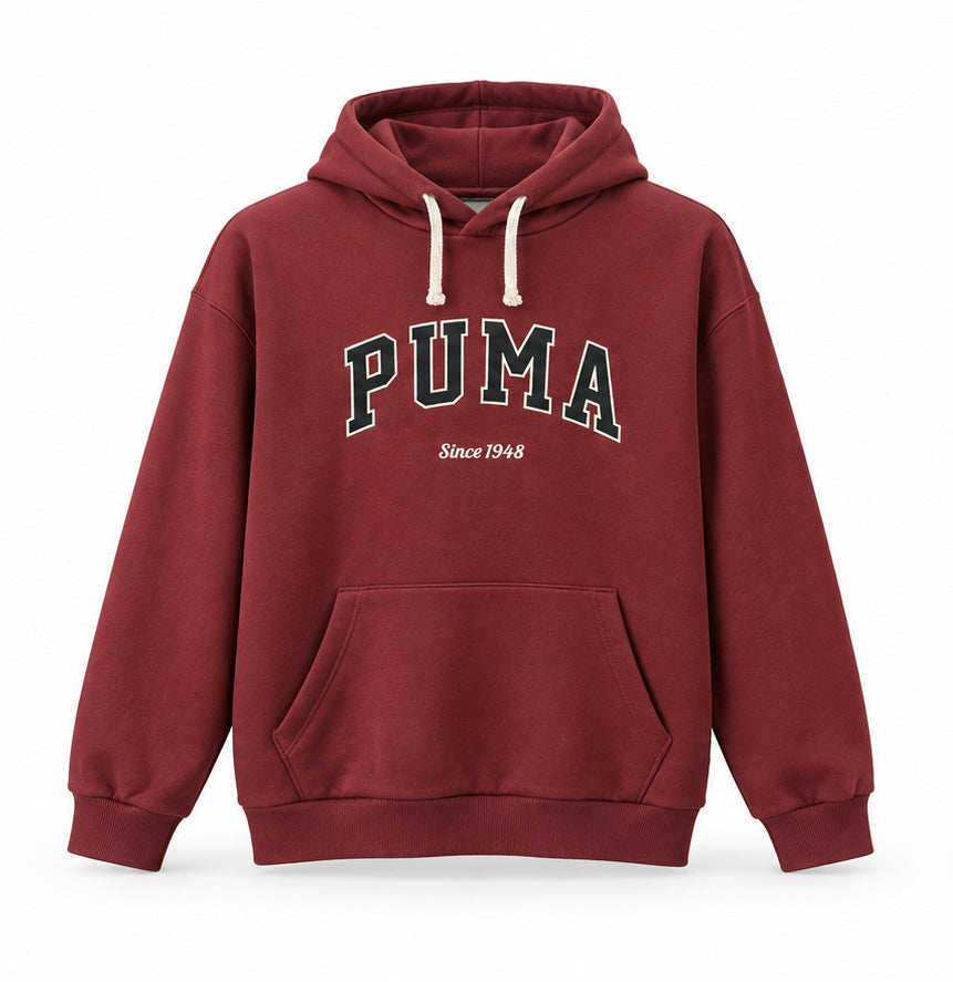 Puma Ανδρικό Φούτερ Μπορντό – M