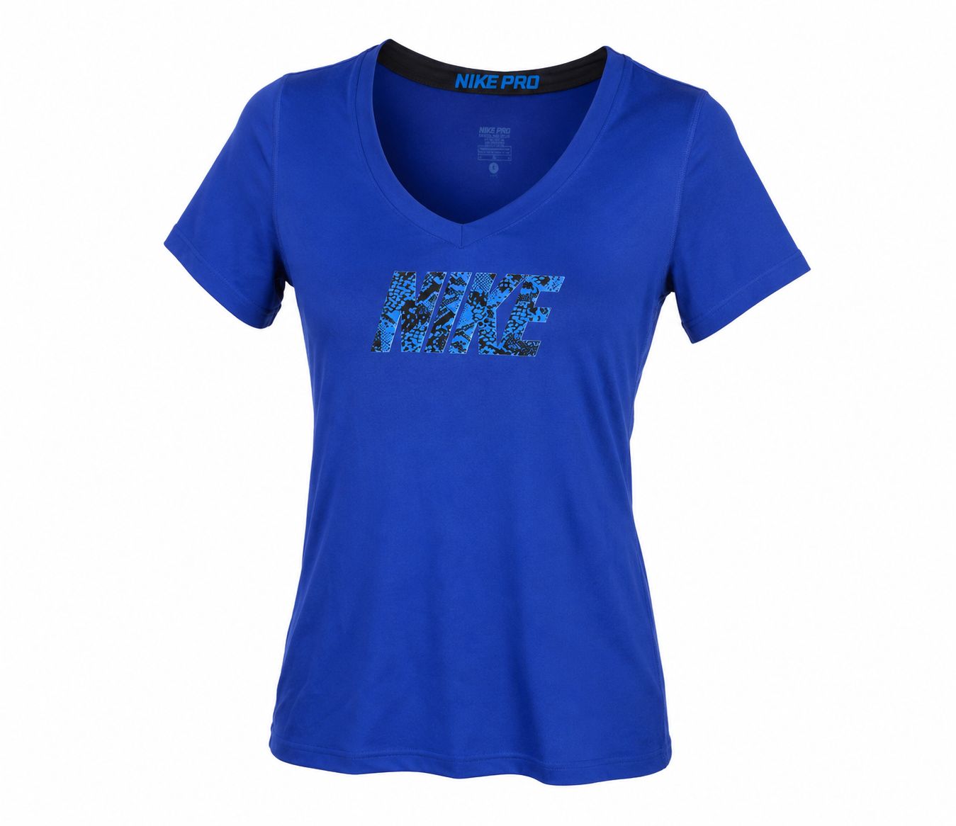 Nike Pro Dri-FIT Γυναικείο Αθλητικό T-Shirt – Μπλε-L