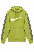 Nike Ανδρικό Φούτερ με Κουκούλα και Λογότυπο Swoosh – Λαχανί – S