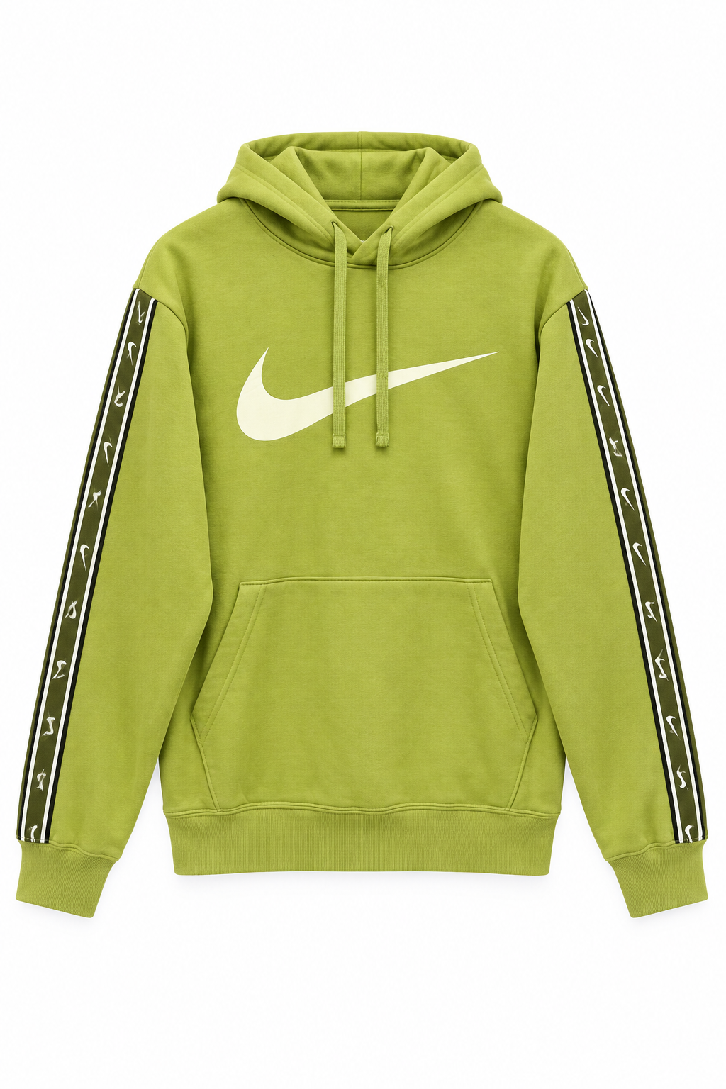 Nike Ανδρικό Φούτερ με Κουκούλα και Λογότυπο Swoosh – Λαχανί – S