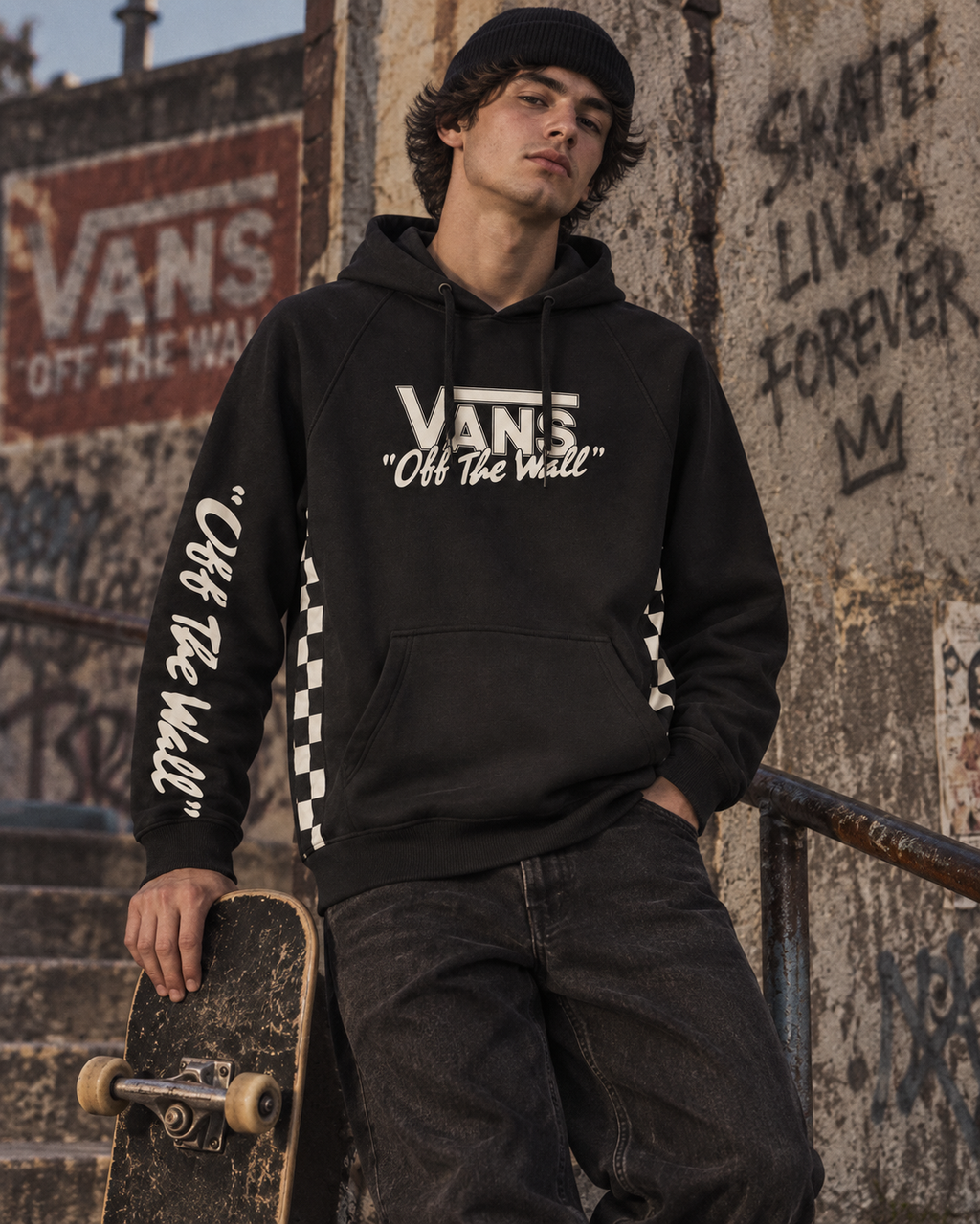 Vans Ανδρικό Φούτερ Μαύρο – M