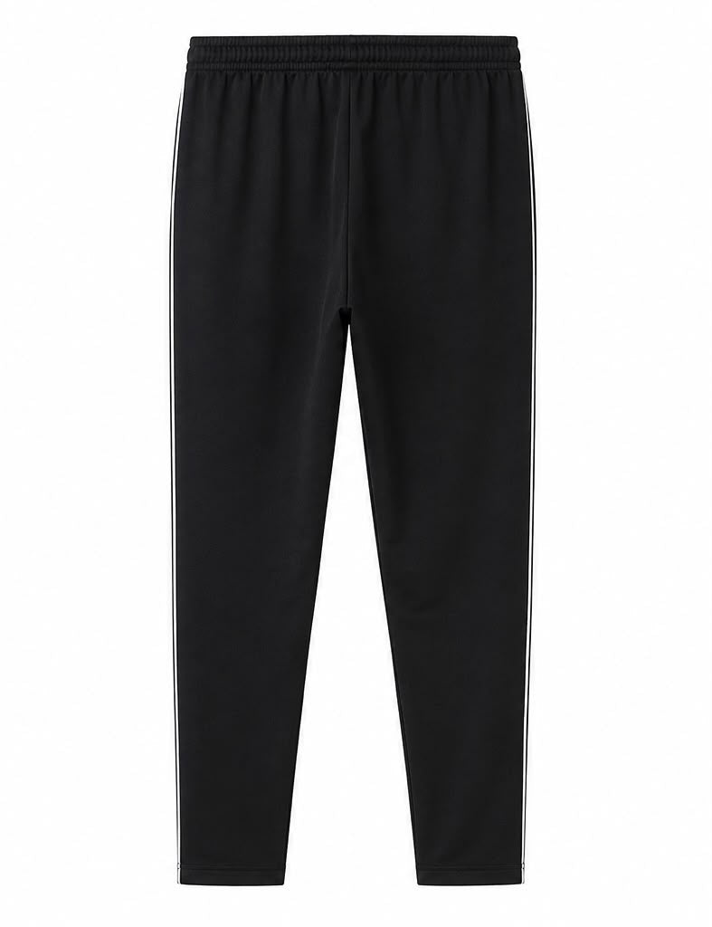 Adidas Ανδρικό Παντελόνι Φόρμας Tapered Μαύρο με 3 Ρίγες – S
