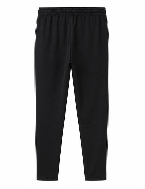 Adidas Ανδρικό Παντελόνι Φόρμας Tapered Μαύρο με 3 Ρίγες – S