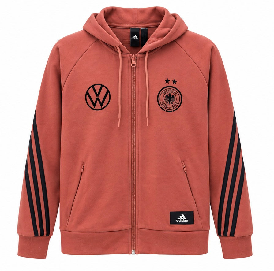 Adidas Ανδρική Ζακέτα Κεραμιδί – S