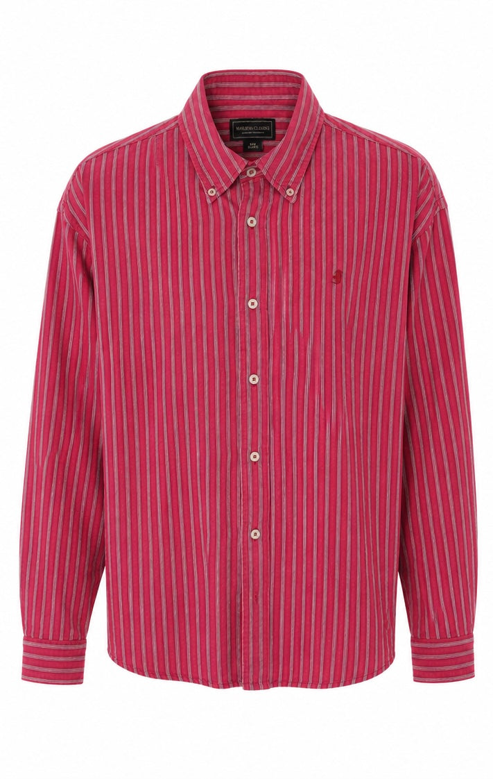Marlboro Classics Striped Shirt – Red-XL