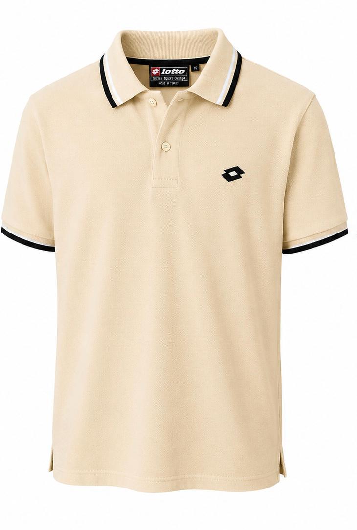 Lotto Italian Sport Design Vintage Polo – Beige – M