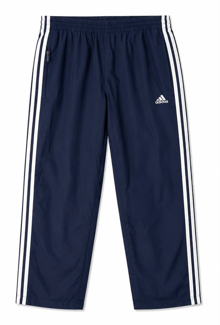 Adidas Ανδρικό Παντελόνι Φόρμας Μπλε Σκούρο με 3 Ρίγες-L