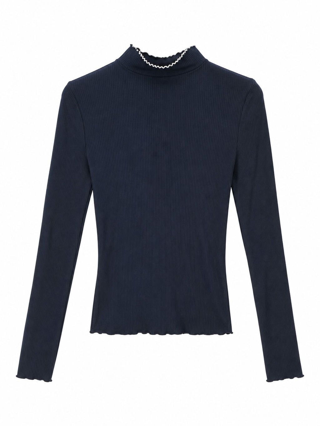 Tommy Hilfiger Ribbed Mock Neck Top-S