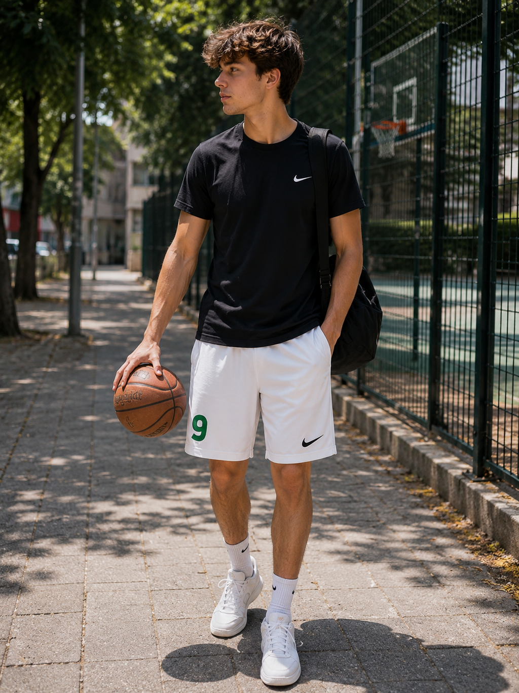 Nike Dri-FIT Ανδρικό Αθλητικό Σορτς – Λευκό – L