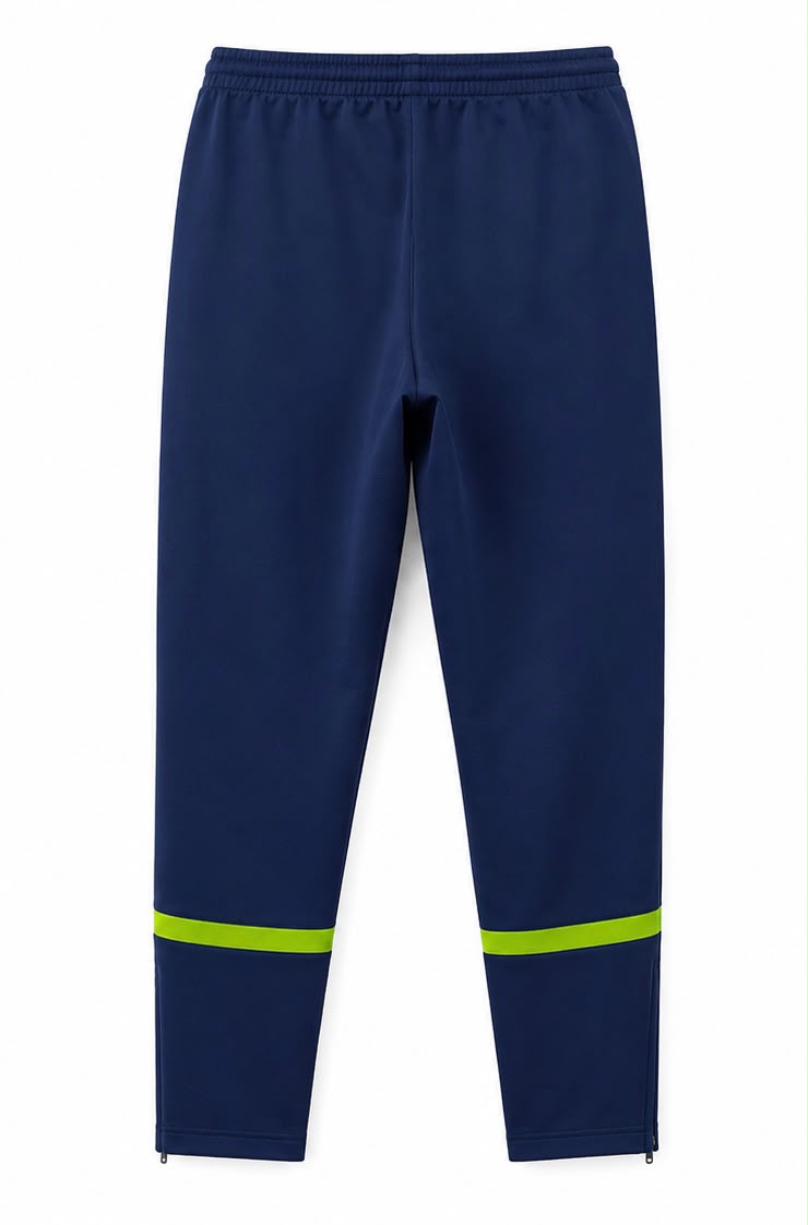Nike Ανδρικό Παντελόνι Φόρμας Μπλε με Πράσινες Λεπτομέρειες-M