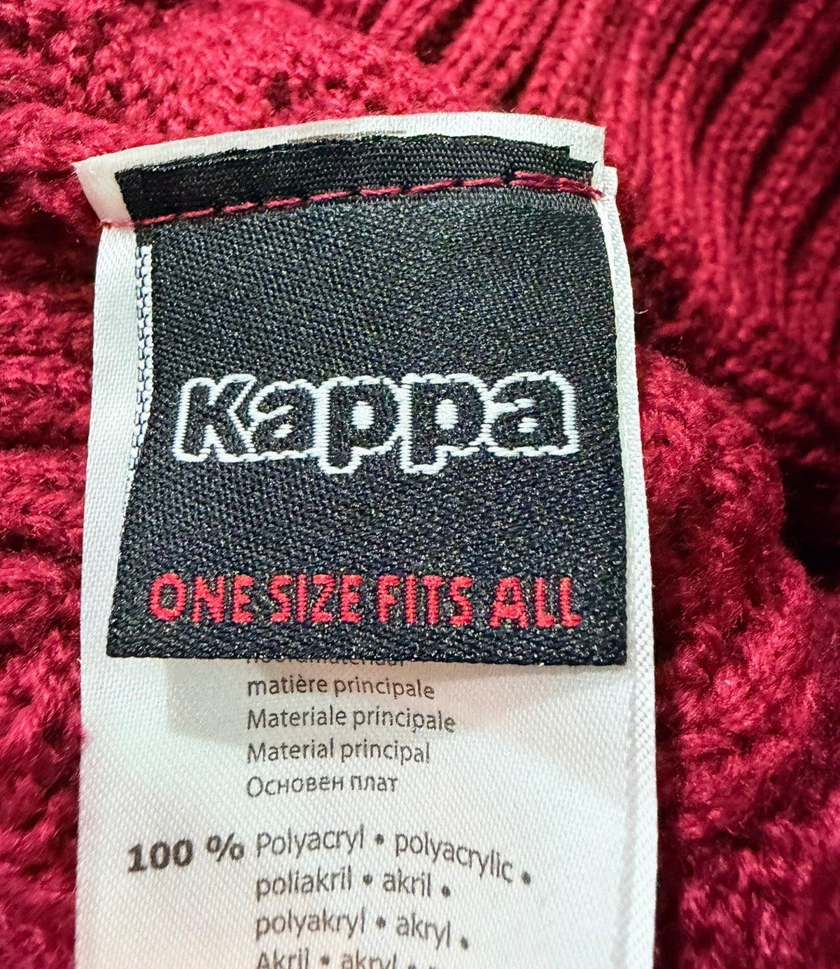Kappa Σκουφάκι Πλεκτό Μπορντό - One Size