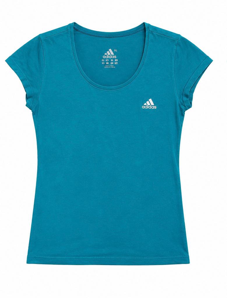 Adidas Essential Logo T-Shirt – Turquoise – XL
