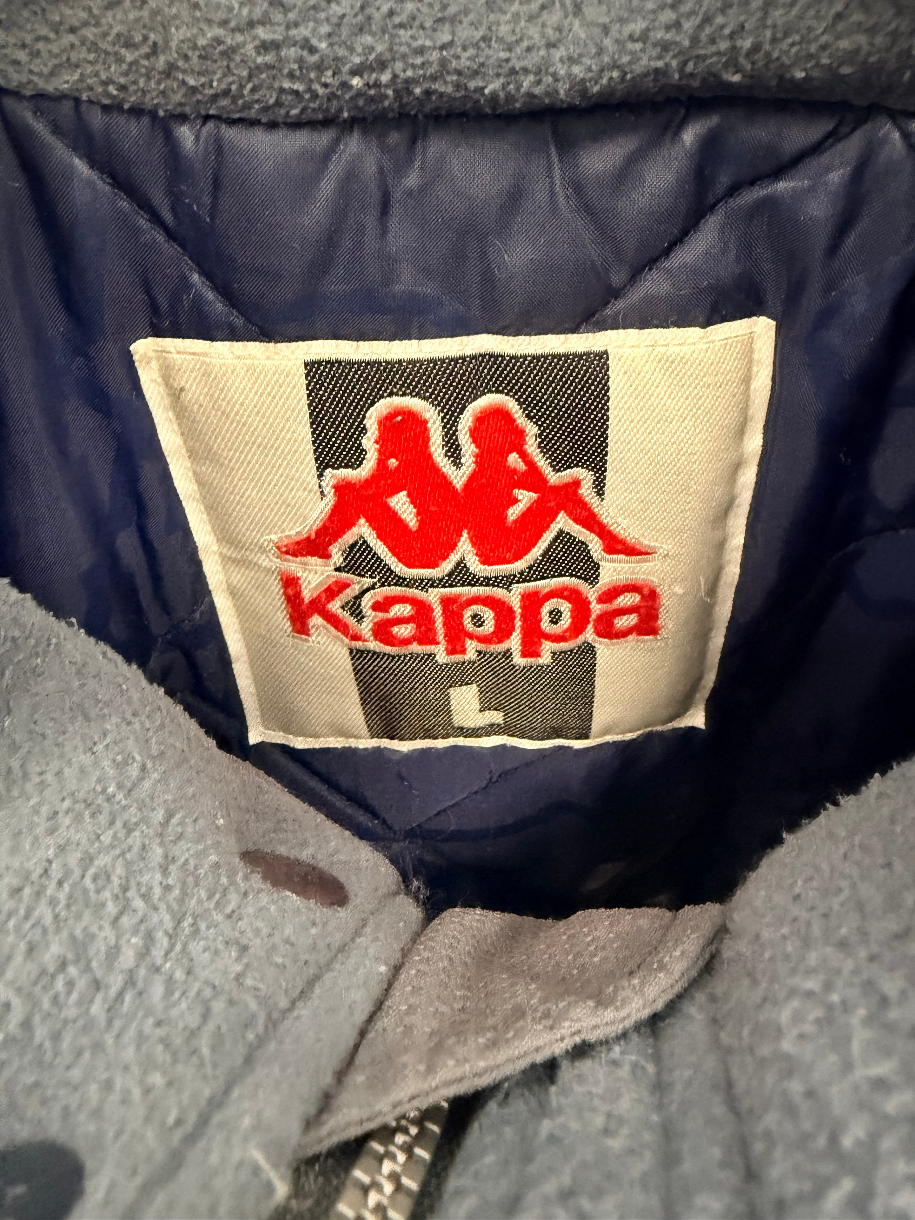 Kappa Hooded Winter Jacket – Blue/Grey-L