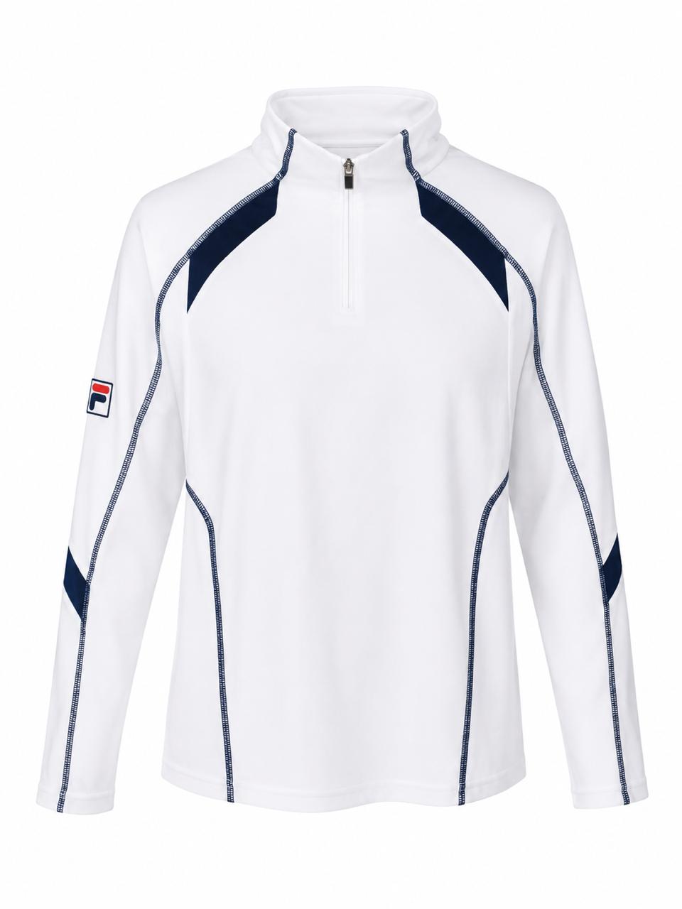 Fila 1/4 Zip Performance Top – White/Navy-XL
