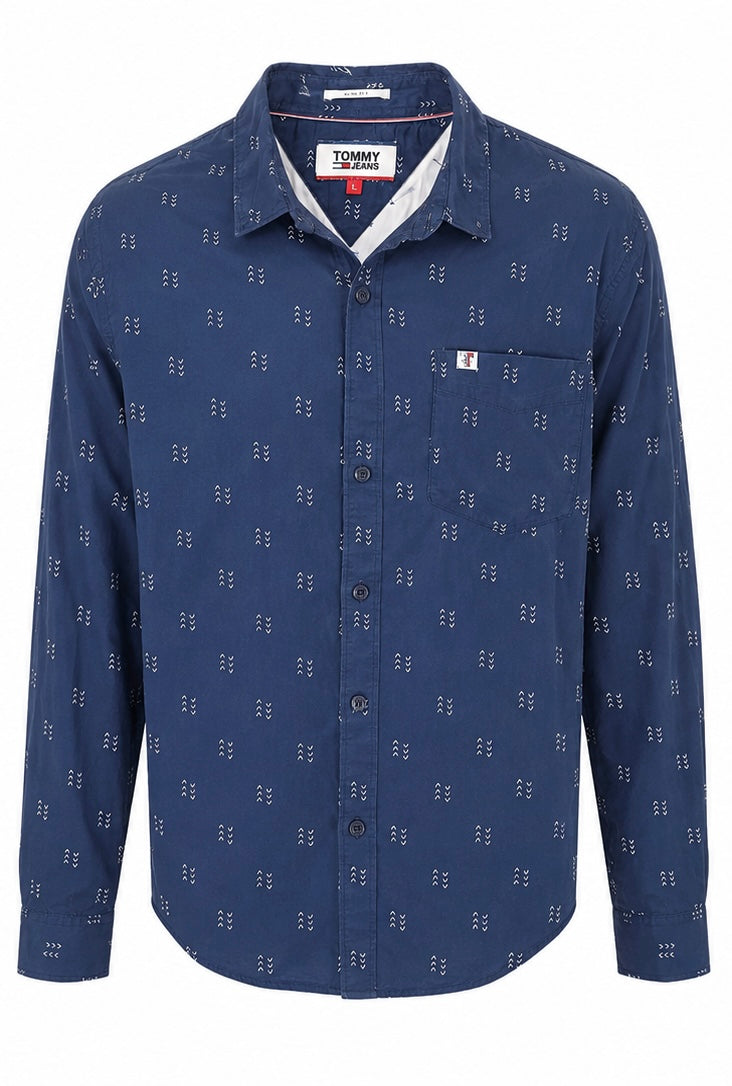 Tommy Jeans Ανδρικό Slim Fit Πουκάμισο – Μπλε-L