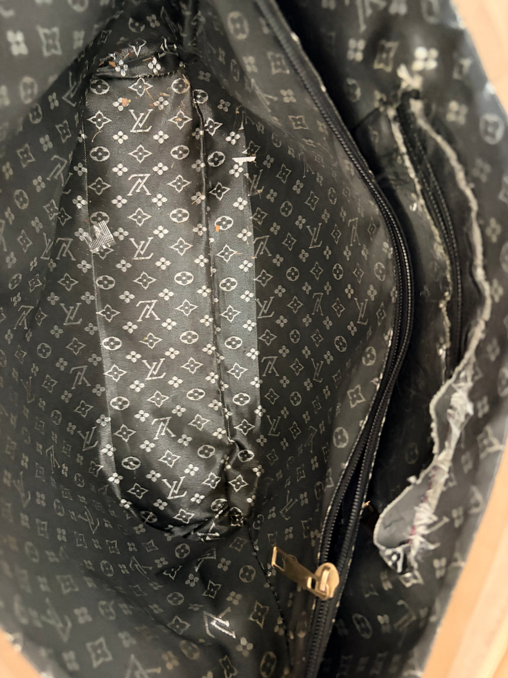 Louis Vuitton Monogram Style Tote Bag – Καφέ