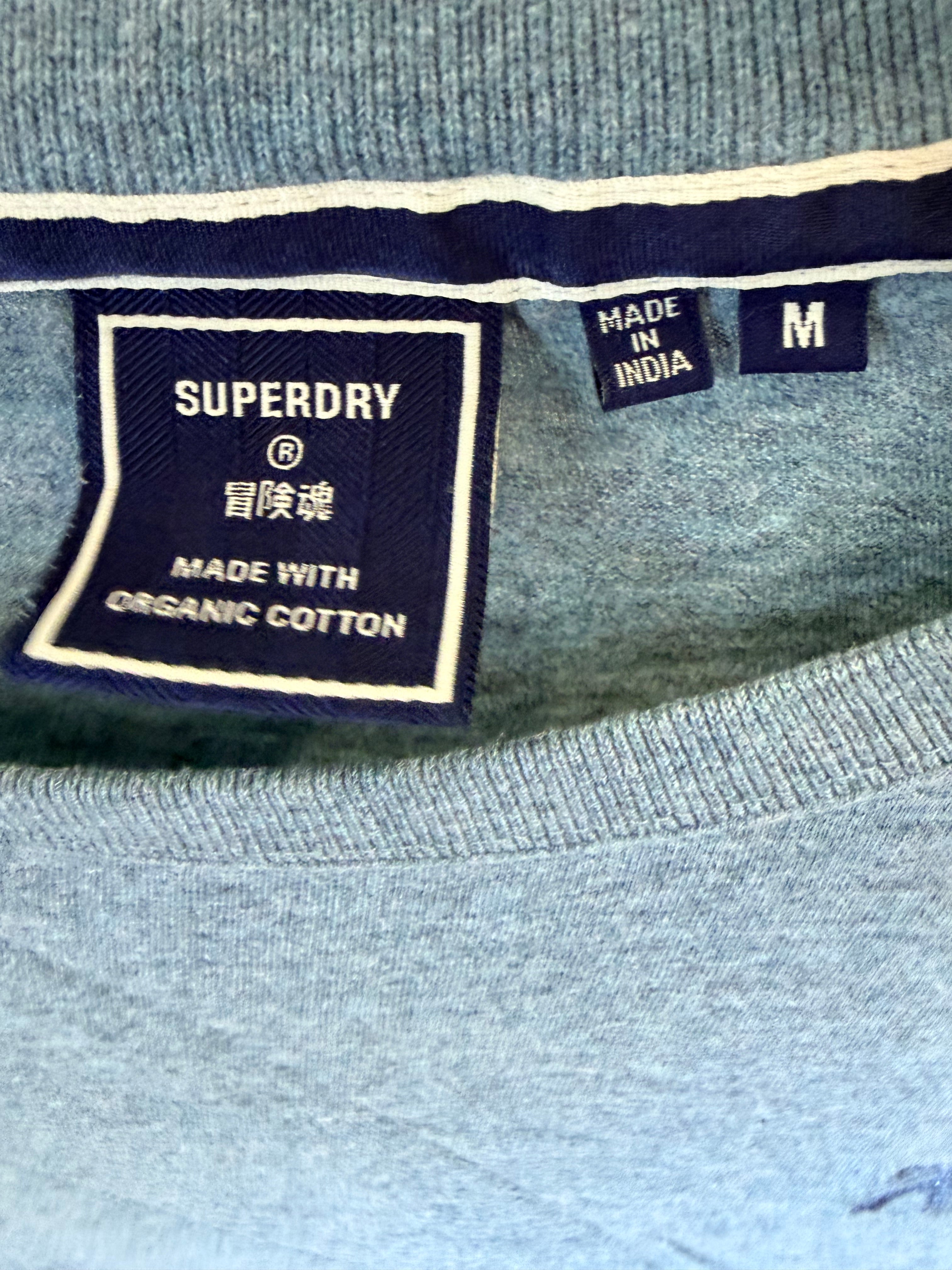 Superdry Γαλάζιο T-Shirt-M