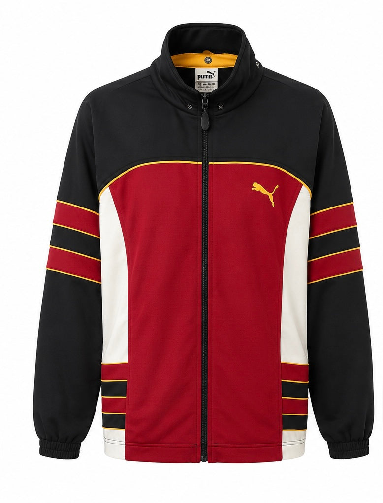Puma Retro Color Block Full Zip Track Jacket με Μεγάλο Logo Πλάτης-2XL
