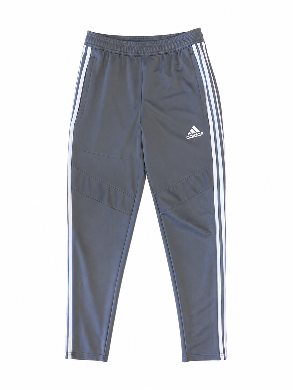 adidas Grey 3-Stripes Track Pants-S