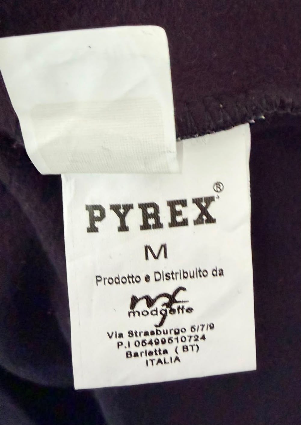 Pyrex Ανδρικό Φούτερ Μαύρο με Κεντημένο Logo – M