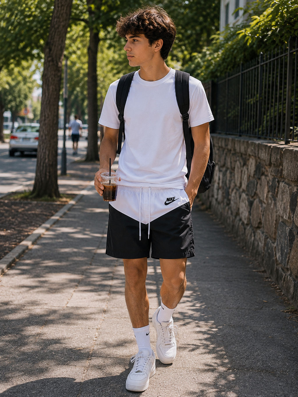 Nike Sportswear Ανδρικό Σορτς – Μαύρο/Λευκό – S