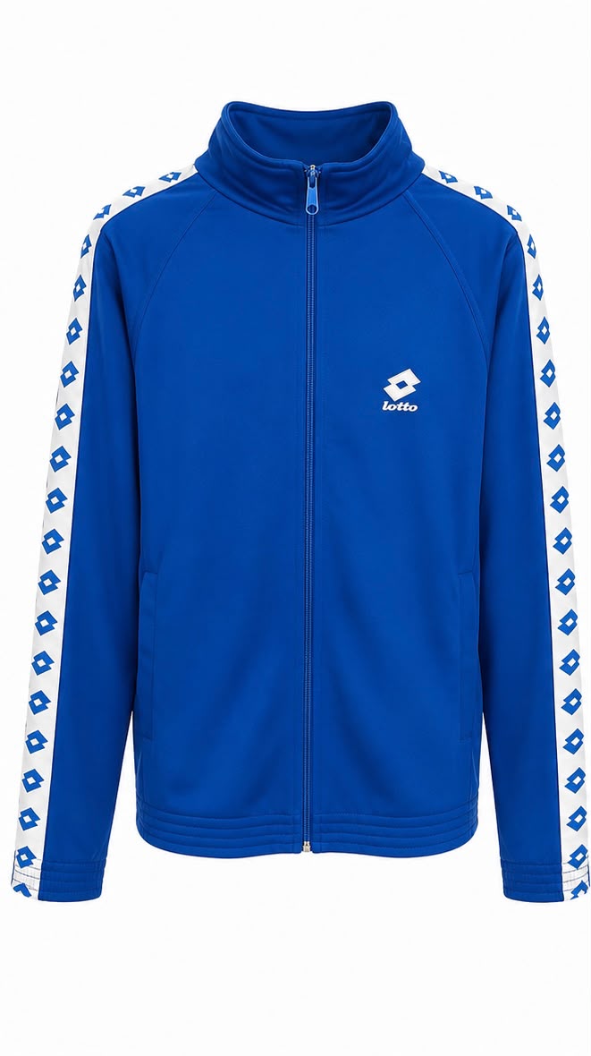 Lotto Ανδρική Αθλητική Ζακέτα Track Jacket Μπλε Full Zip-2XL