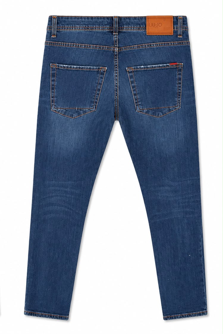 Liu Jo Button Fly Slim Jeans – Blue Wash-W33