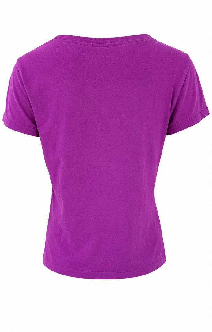 Lotto Γυναικείο V-Neck T-Shirt – Μωβ-L