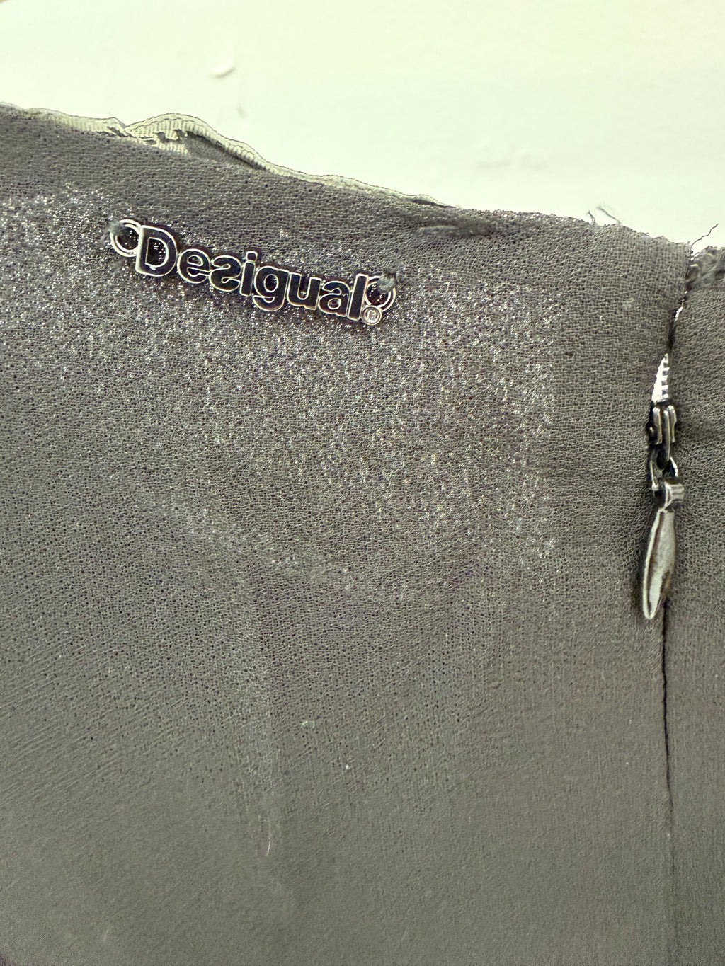 Desigual Embroidered Chiffon Dress –EU42