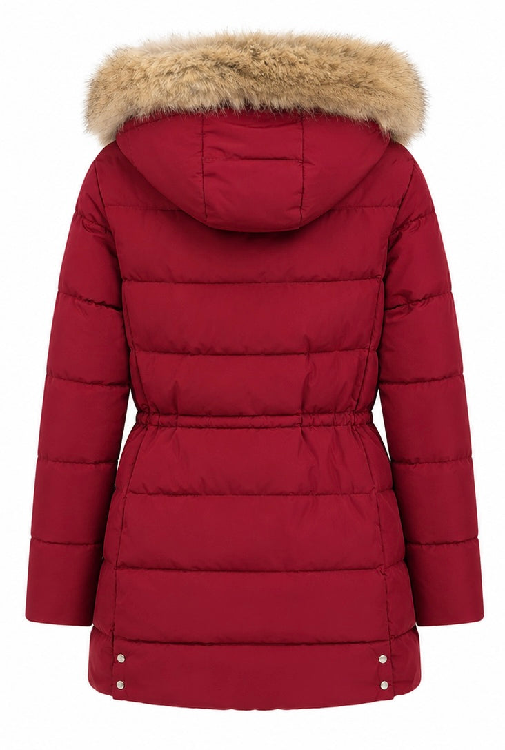 Tommy Hilfiger Women’s Puffer Parka – Red-XXL
