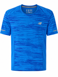 New Balance Running Performance T-Shirt Blue-M