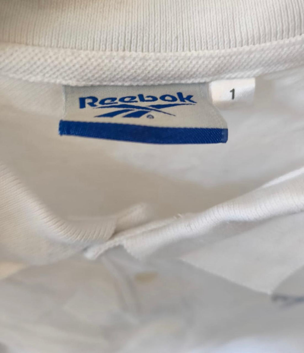 Reebok Vintage White Polo Shirt-L